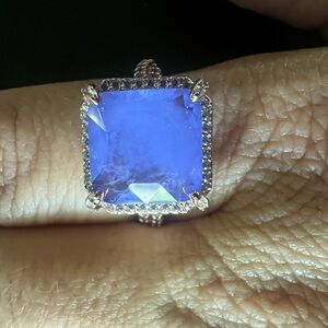 Sparkle in The Sun Lavender Fluorite Ring